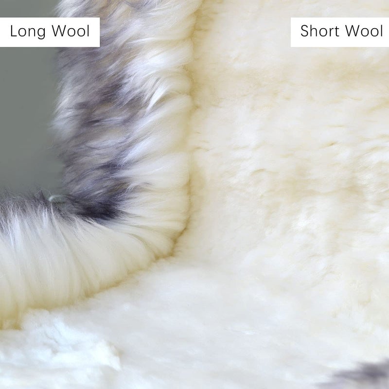 Gracefur Easy-Install Universal Sheepskin Car Seat Covers, Winter Warm Genuine Australian Sheepskin Fur Seat Covers, Airbag Compatible for Sedans, Trucks, SUV, or Van (Grey Tips) - Image 2